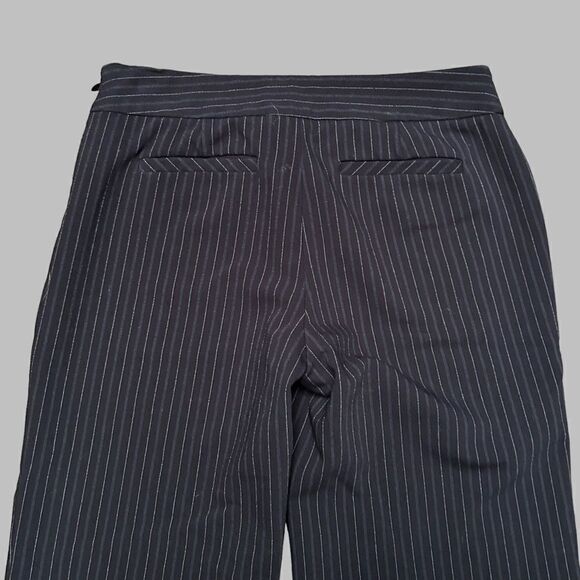 Vintage Pinstripe Low Rise Black Trousers by INC International Concepts - Picture 7 of 7
